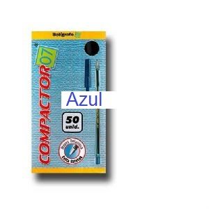 CANETA COMPACTO AZUL UND.